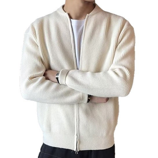 Plus Size Sweater Knit Cardigan Jacket for Men