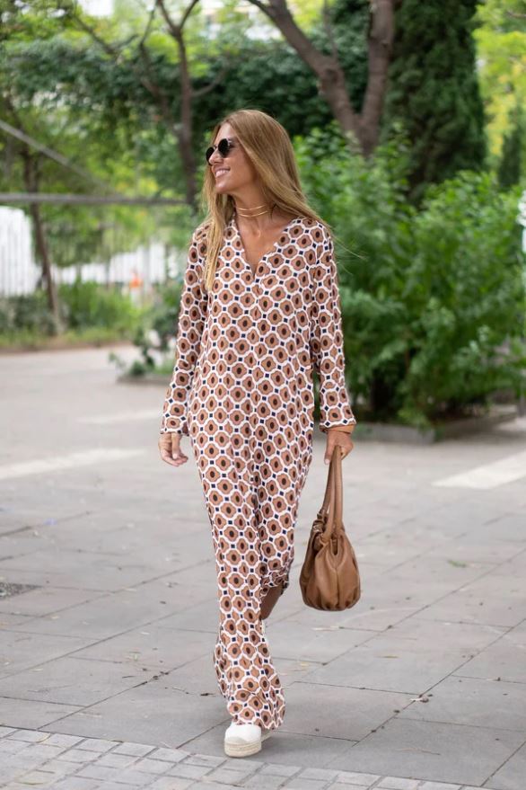 Elegant Printed Dress (CLEARANCE)
