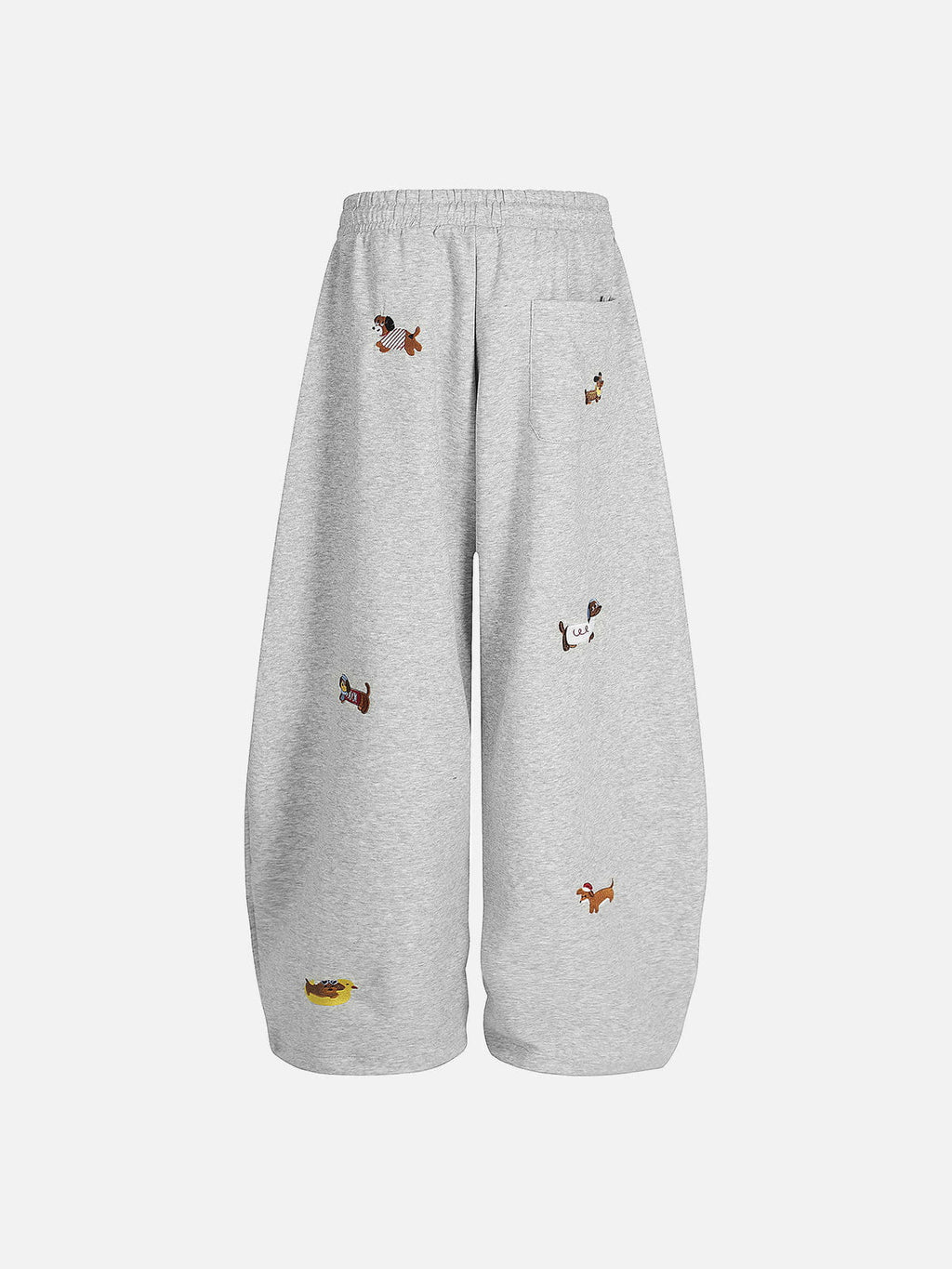 Aelfric Eden Embroidery Dog Baggy Barrel Sweatpants