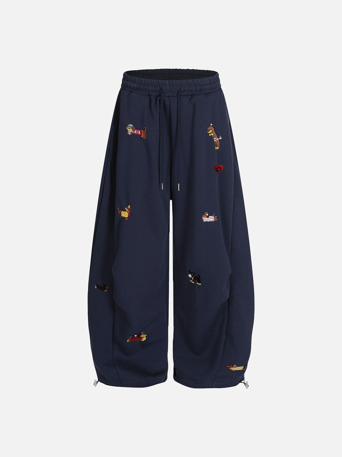 Aelfric Eden Embroidery Dog Baggy Barrel Sweatpants