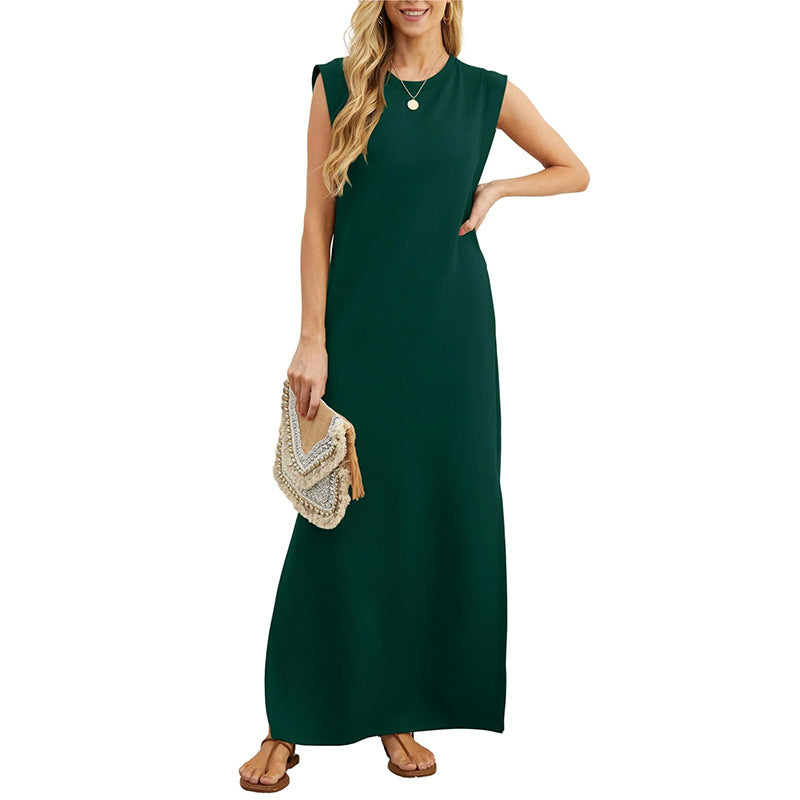 Women's Brushed Bamboo Sleeveless Midi Dress