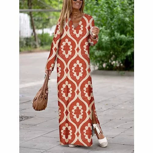 Elegant Printed Dress (CLEARANCE)
