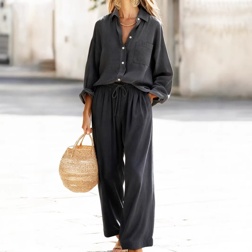 Cotton Linen Effortless Commute Set