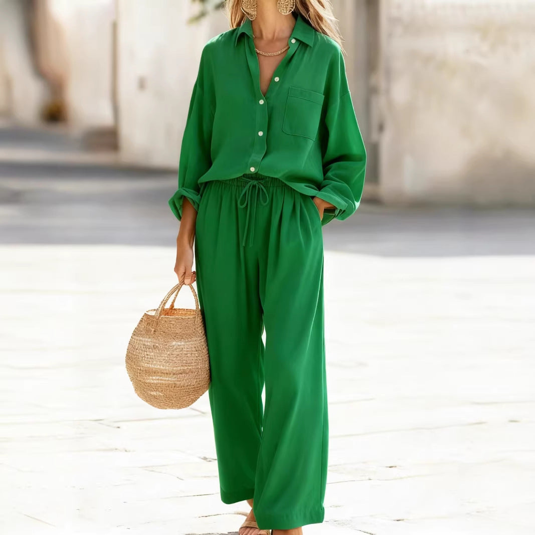 Cotton Linen Effortless Commute Set