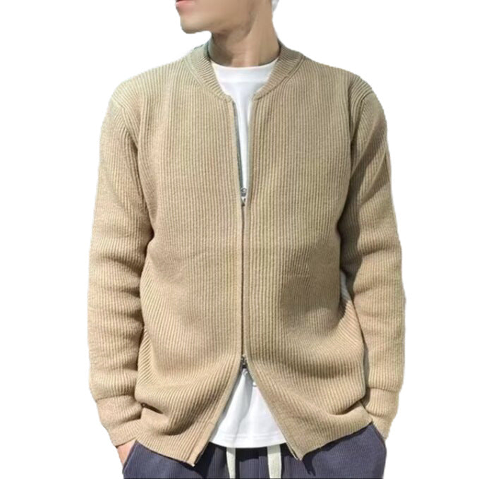 Plus Size Sweater Knit Cardigan Jacket for Men