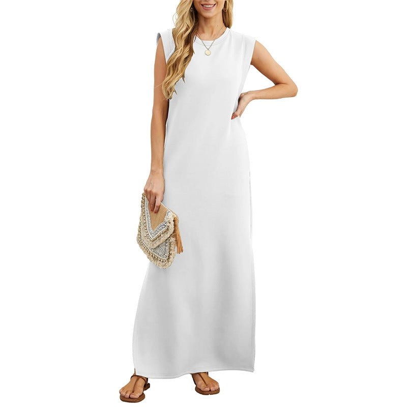 Women's Brushed Bamboo Sleeveless Midi Dress