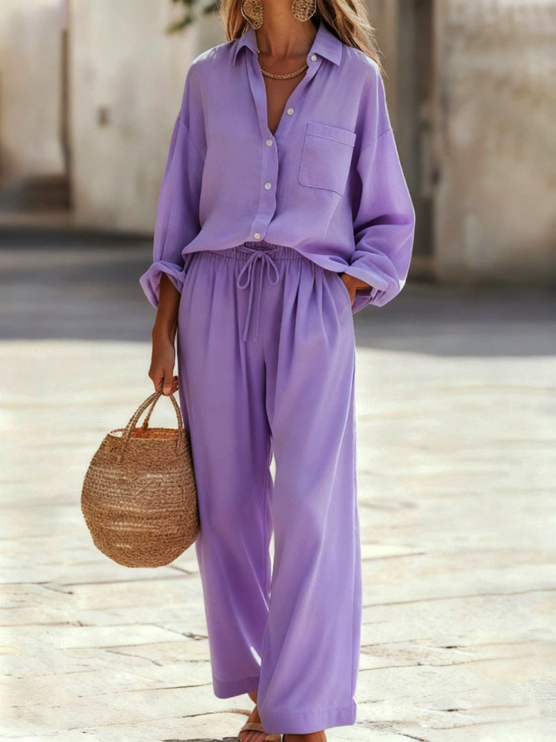 Relaxed Linen Commute Set