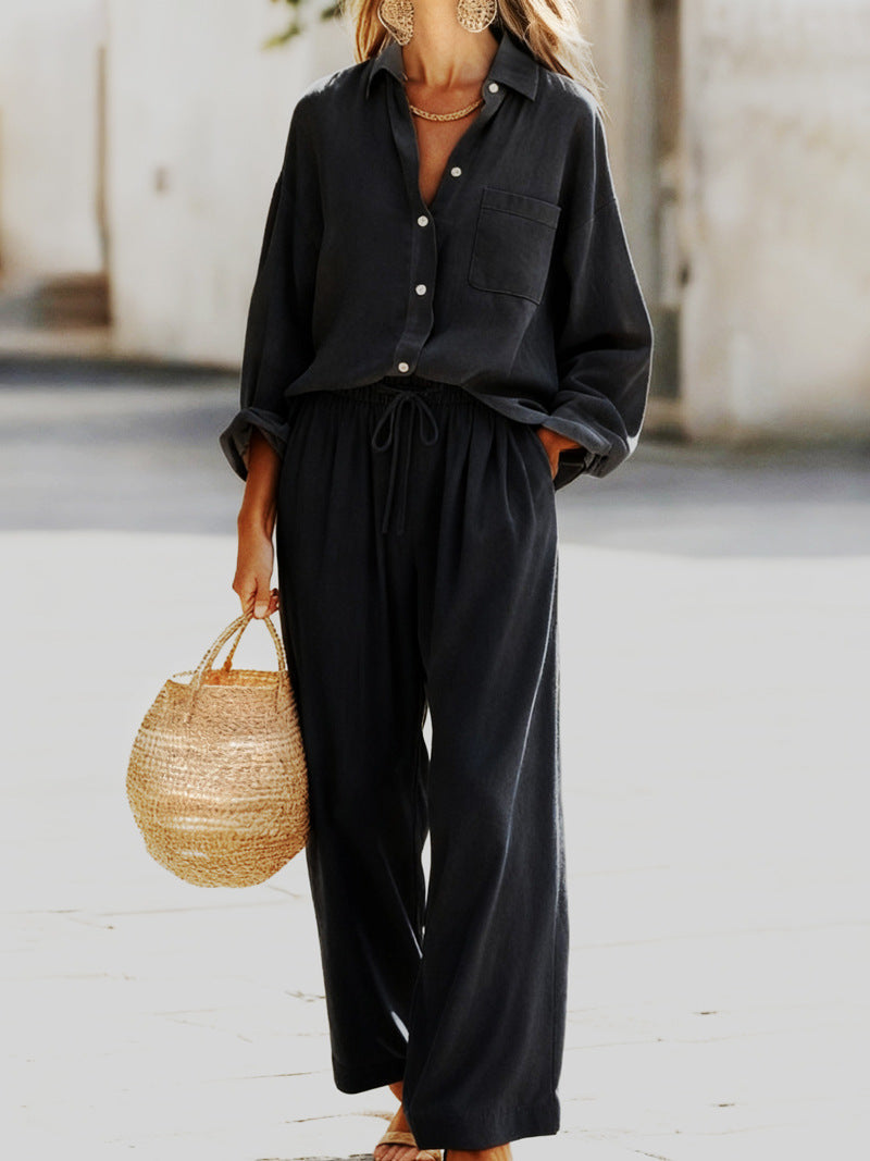 Relaxed Linen Commute Set